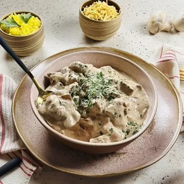 Strogonoff de carne fit