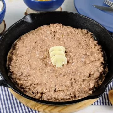 Strogonoff de carne moída