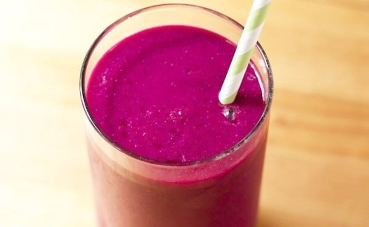 Suco de açaí com banana e laranja