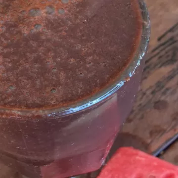 Suco de açaí com melancia e laranja
