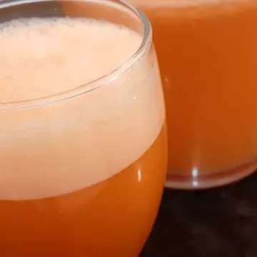Suco de laranja e cenoura