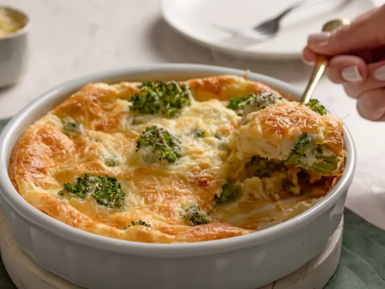 Receita de Suflê de brócolis prático