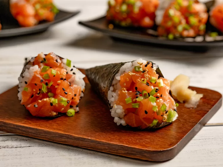 Receita de Temaki salmão