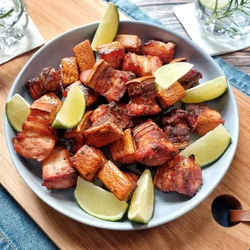 Torresmo na airfryer