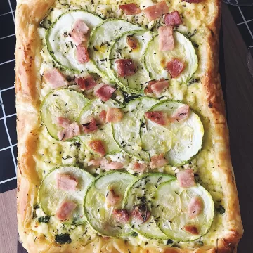 Torta de abobrinha e ricota