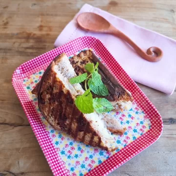 Torta de banana integral rápida