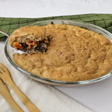 Torta de carne moída low carb