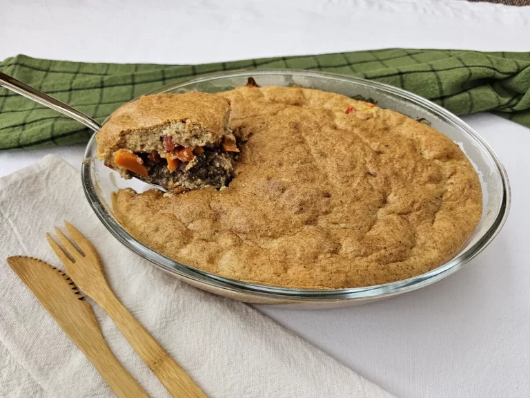 Receita de Torta de carne moída low carb