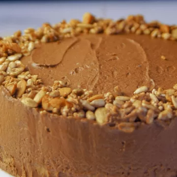 Torta de chocolate vegana