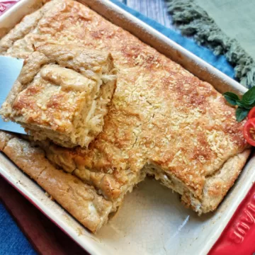 Torta de frango fit de liquidificador