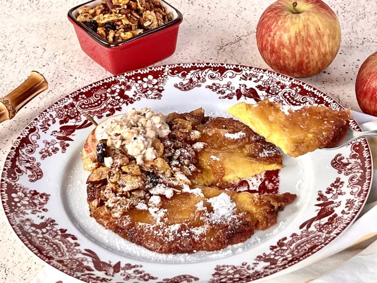 Receita de Torta de maçã low carb de frigideira