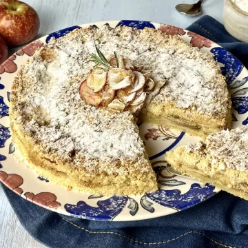 Torta de maçã na airfryer