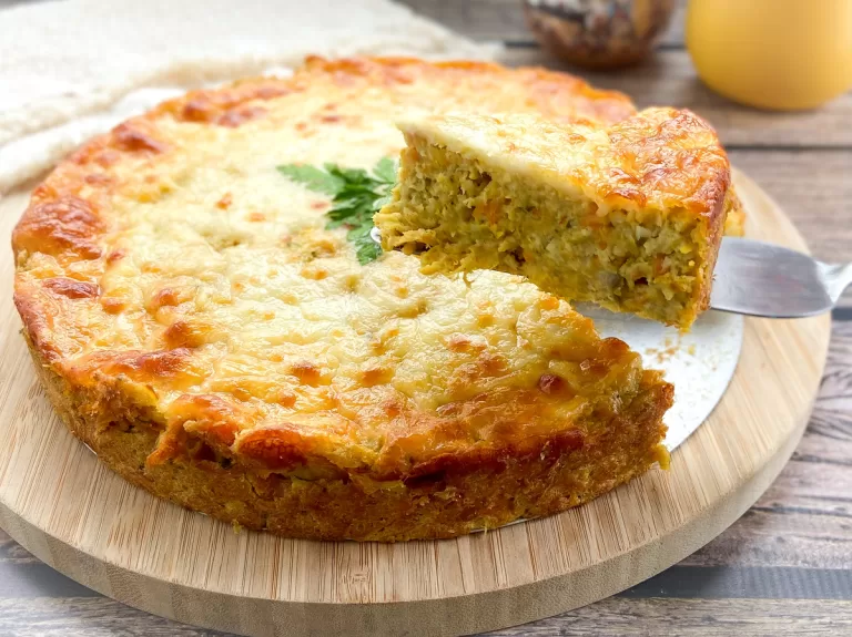 Receita de Torta low carb de couve-flor e frango