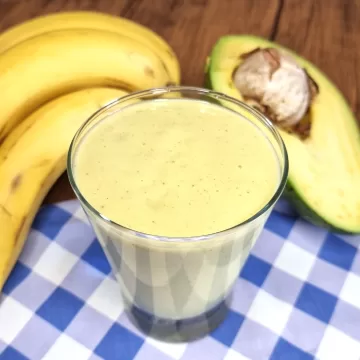 Vitamina de abacate com banana