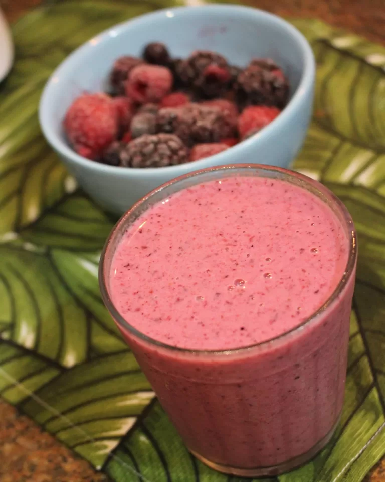 Receita de Vitamina de frutas vermelhas