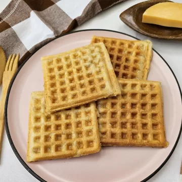 Waffle de pão de queijo