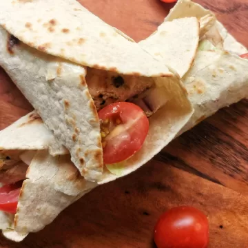 Wrap de frango com Rap10
