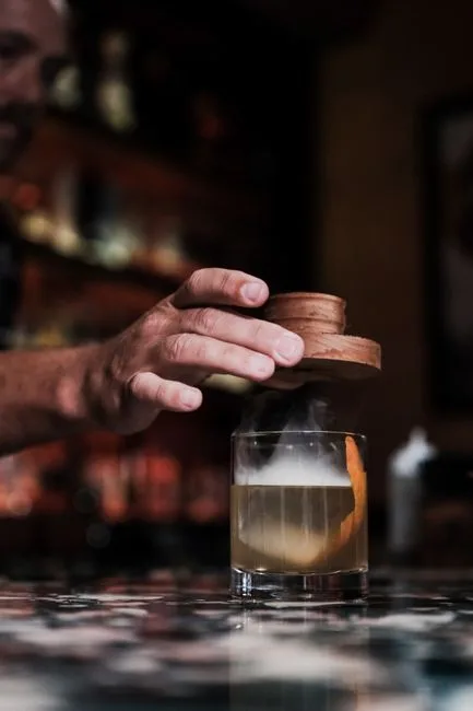Foto da receita pronta de Smoked Old Fashioned