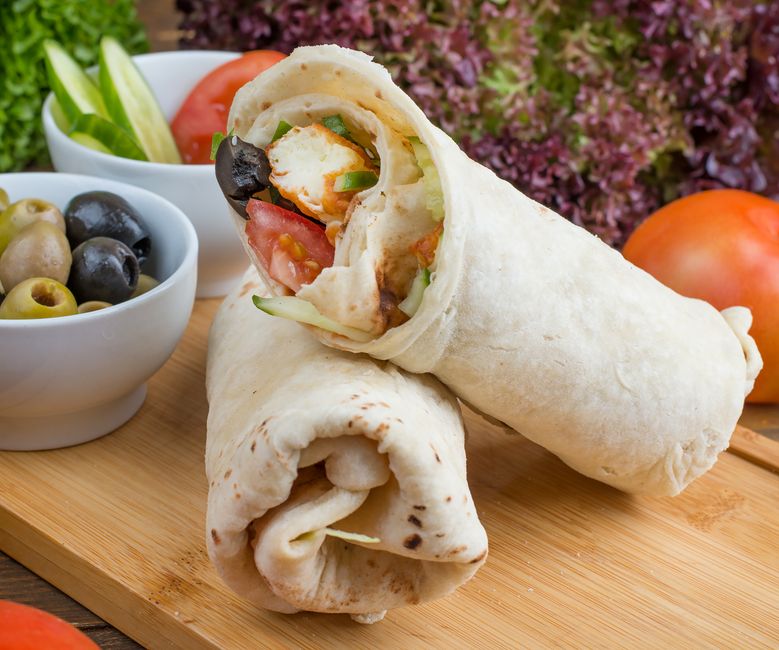 Wrap mediterrâneo